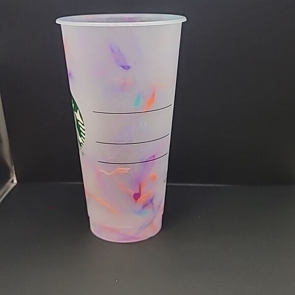 NWOT! Starbucks Summer 2021 Color Changing Confetti Swirl Reusable Cold Cup X 2 - Picture 5 of 5